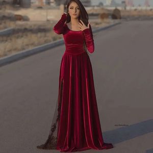 Bury Veet Caftan Evening Long Rleeve Black Lace Dubai Formal Party Longo Prom Suknie 2021 0431