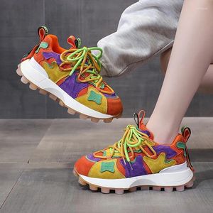 Casual Shoes Ladies On Sale 2024 Breattable Platform Women's Vulcanize Spring Non Slip Lace Up Women Sneaker Zapatos