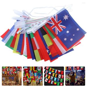 Party Decoration Flag String International Flags For Room Teen Country Decor Bunting Banners Uplebolsty Trim