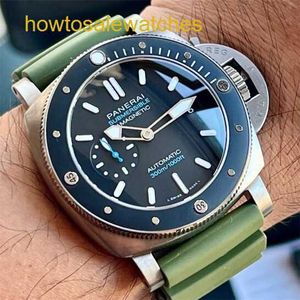 Unisex Wrist Watch Panerai Submersible Series PAM01389 Swiss Watch Automatic Machinery 47mm Night Light Display 300m Waterproof