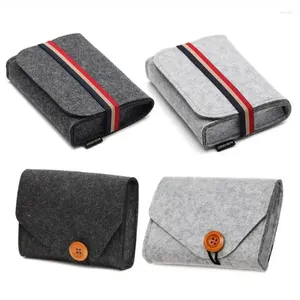 Outdoor -Taschen Multifunktions -Mini -Filz -Reiserisator -Tasche für USB -Datenkabel Maus Beutel Key Münzpaket Ladegeräte Speicherung