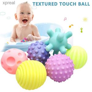 Bath Toys 6-piece baby shower toy sensor ball set textured hand touch grip massage ball baby tactile sensor baby growth toyWX