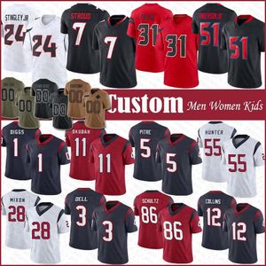 7 CJ Stroud 1 Stefon Diggs Football Jersey 28 Джо Миксон 55 Даниэль Хантер Джефф Окуда Танк Делл Уилл Андерсон Дерек Стингли -младший Дамион Пирс Нико Коллинз Джален Питтре