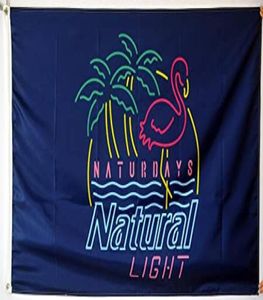 Naturdays Natural Light Banner Flag 3x5ft Printing Polyester Club Team Sports Indoor with 2 Brass Grommets6946374