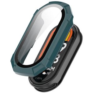 2IN1 Case+Plant Case Protector для Xiaomi Mi Band 8 полное покрытие защитное покрытие для естественного прикосновения HD Clarity Continacty Touch