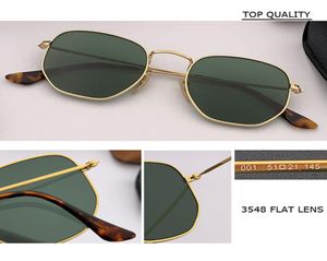 2021 occhiali da sole esagonali Donne Brand Designer Flash Square Glasses Men Metal Frame Guida occhiali da pesca Zonnebril Gafas4976276