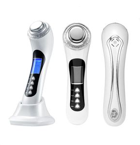 5 in 1 Ultrasonic Led Pon Therapy machine Ion leadin Biowave face Massager rechargeable 3Mhz High Frequency Personal Care App3654499