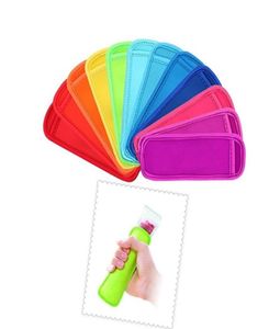 Colorful Popsicle Holders Pop Ice Sleeves zer Summer Icy Block Lolly Cream Holder For Kids 18x6cm ePacket2136806