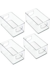 AFBC 4 Pack Pantry Griperator Organizer Bins for Kitchen and Cabinet Storagestackable Bins com Handles8706680