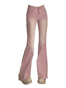 Женские джинсы Женские винтажные стройные джинсовые штаны расклеили брюки с уличной одеждой Y2K