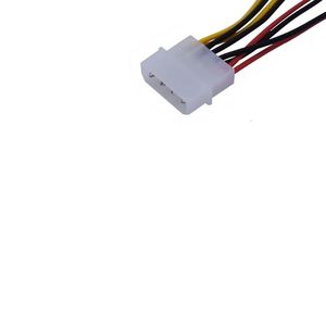 2024 Novo 1pcs/lote de resfriamento de computador Cabos de alimentação de ventilador 4pin Molex a 3pin Adaptador de cabo de alimentação do ventilador conector 12V/2/5V/2 para ventilador de caixa de PC da CPU para PCFor Adaptador de cabo de ventilador CPU