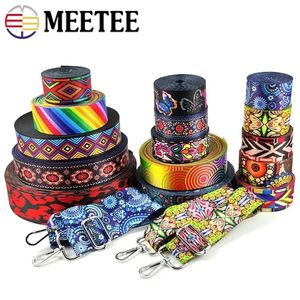 5Meters Meetee Printed Webbing Tape 38mm Polyester Bag Strap Ribbon Handbag Leather Belt DIY Textile Sewing Material Accessories 240420
