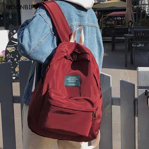 Plecak kobiety plecaki vintage College Teenage Girl School Torba Student Waterproof Nylon Kawaii Fashion Ladies Travel Bud