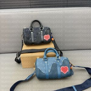 Tasarımcı Çantalar Kadın Duffel Bags Denim Jacquad Daybreak Keepall XS Çanta Kahverengi Mektup Kahraman Omuz Çantaları Depolama Kuzları Küçük Crossbody Çantalar Totes Cüzdanlar