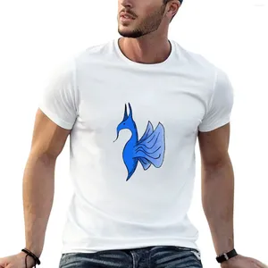 Erkek tank üstleri küçük mavi yaratık tişört hippi kıyafetleri özel tişörtler yaz tişörtleri erkekler için pamuk