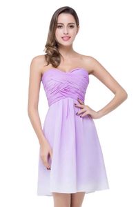 Runway Dresses Lavender Gradient Chiffon Long Wedding Evening Dresses Sexy Strapless For Women Formal Party Prom Gown Robe De Soire De Mariage Y240426