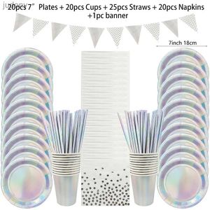 Одноразовая пластиковая посуда на 10 швейцах одноразовый набор посуды для декоративного дня на день рождения детский душ.