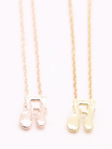 Fashion Bounce note pendant necklace Double note pendant necklace designed for women whole mix1642275