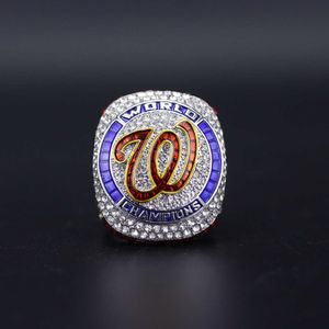 JSNN Band Rings 2019-2020 MLB Championship Washington National Team Championship Ring Baseball Ring New SII4