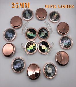 Cílios dramáticos de vison de 25 mm cílios de vison de 25 mm 25 mm 3d Mink Big Syashes Costom box2096396