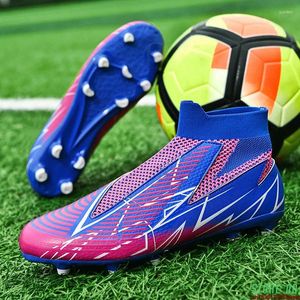 American Football Shoes Men Soccer Top Quality Boots Training Cleats Grass High-quality Trend Non-Slip High Ankle Comfortable