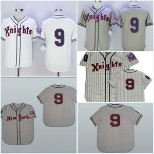 Jam Men's 1939 York Knights Road Baseball Jersey szyte poliestrowy koszulka anty-Wrinkle oddychająca mundur S-XXXL