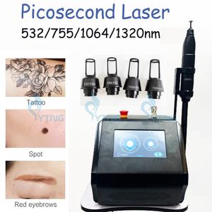 Laser Tattoo Removal Pico Laser Machine with 4 Tips Picosecond Skin Pigmentation Freckle Removal