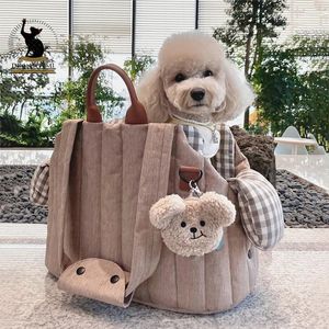 Hundbärare bärbar axelhandväska Pet Bag Cat Chihuahua Yorkshire Supplies för små hundar påsar Tote