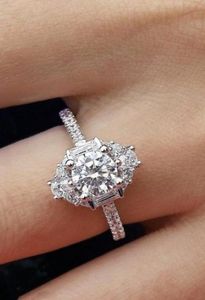 925 Sterling Silver Selling engagement Ring for women wedding party anniversary gift brand whole jewelry3007882