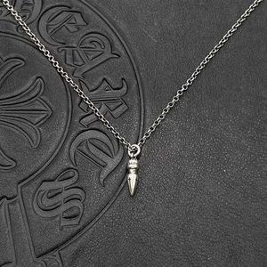 Brand Ch Trendy Crooker Small Bullet Necklace for Men and Womens Hip Hop Small Pendant Classic Sweater Chain