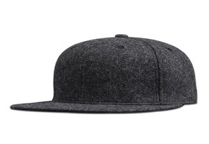 Man Plus Dopasowany baseball Big Hip Hop Wool Hat Back Zamknięte duże rozmiary Filtr Snapback Cap 56cm 58 cm 60cm 62 cm 64cm1097267