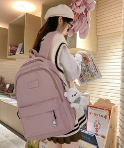 Female Fashion Lady High Capacity Waterproof College Backpack Trendy Women Laptop School Bags Cute Girl Travel Book Bag Cool 240429