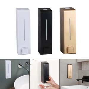 600ml Hand Press Soap Dispenser Wall Mounted Plastic Hand Soap Shampoo Container for Bathroom Shower Accessories 240419