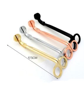 Stainless Steel Candle Wick Trimmer Oil Lamp Trim scissor Cutter Snuffer Tool Hook Clipper9082634