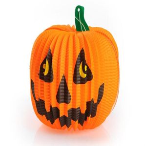 10 Piece Halloween Paper Pumpkin Lantern Decoration Pumpkin Spider Ghost Bats Paper Lantern7055213