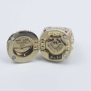 Bandringe 2021 Atlanta Warrior MLB Meisterschaft Ring Magnetic Flip Design
