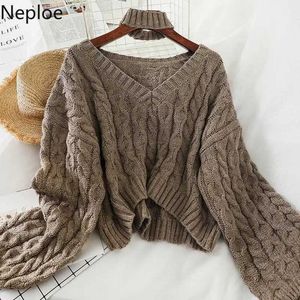 Женские свитера Neoe Winter Twist Pult Sweater Женская вязаная с длинными рукавами