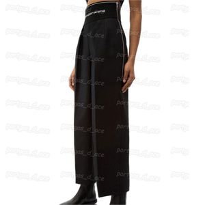 High Rise Women Pants Boczny zamek błyskawiczny Projekt prosty spodnie w stylu Street Style Pants 330O