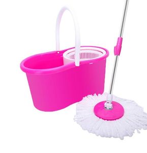 Easy Magic Floor Mop 360degree Bucket with 2 Spinning Heads Microfiber Rotating Head US Warehouse Drop Available LJ201129353866