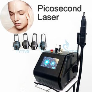 Picosekund lasertatueringsavbruten enhet 532 755 1064 1320nm hudvård ögonbryn fräknar avlägsnande av kolskalning