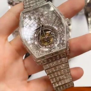 Trending Customized Iced Out Moissanite Stainless Steel Best Quality Diamond Watch For Men