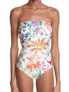 Kvinnors badkläder Stropplös klänning Modell 2024 Summer Female One Piece Swimsuit Bathing Sy Sexig strandkläder kostym strandkläder