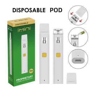 2024 Heiße leere 1,0 ml 2,0 ml Einweg -Vape Vape Stift wiederaufladbare E -Zigaretten 300mAh Batterie leer 510 Faden Vaporizer Stifte Patronen Vape Vape Kit Vape Kit