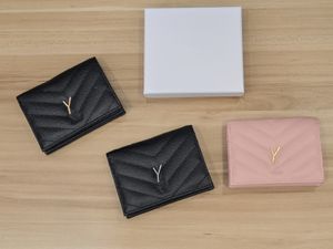 Marca de designer feminino carteira curta marca de luxo metal letra hasp wallets de marca clássica feminina dobrável carteira portátil feminina bolsas de moeda bolsas de embreagem