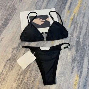 Frauen Designer Bikini Brief Stickerei sexy sexy Badeanzug Sommer Mode Strand Solid Farbe Split King Bikini Dreieck Tasche Sexy Frauen Badebekleidung