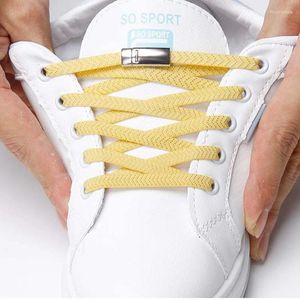 Skodelar 1Pair Magnetic Shoelaces Elastic Locking Shoelace Creative Quick No Tie Laces Kids Adult Unisex Sneakers