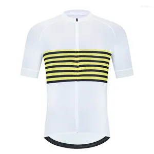 Racing Jackets Team Race Cut Lightweight For Summer Roupas Branco de alta qualidade de manga curta Camisetas de bicicleta de bicicleta de ciclismo