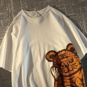 Tiger Tiger Short Maniche per uomini Tshirts Fashions Summer Fashion Brand Style Top Men's Clothing