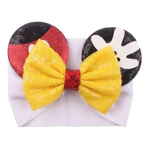 Hair Accessories Baby Veet Belt Solid Color Hairpin Sequin Glitter Big Bow Clips Mouse Ear Wide Boutique Headband Kids Girl Drop Deliv Dhclz