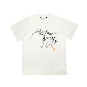 Palm Pa Tops Smoke Logo Summer Summer Luxe Luxe Tees Unisex Casal T camisetas retrô de rua de rua de tamanho grande 2276 ybf